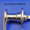 Exterior door handle - Flat escutcheon